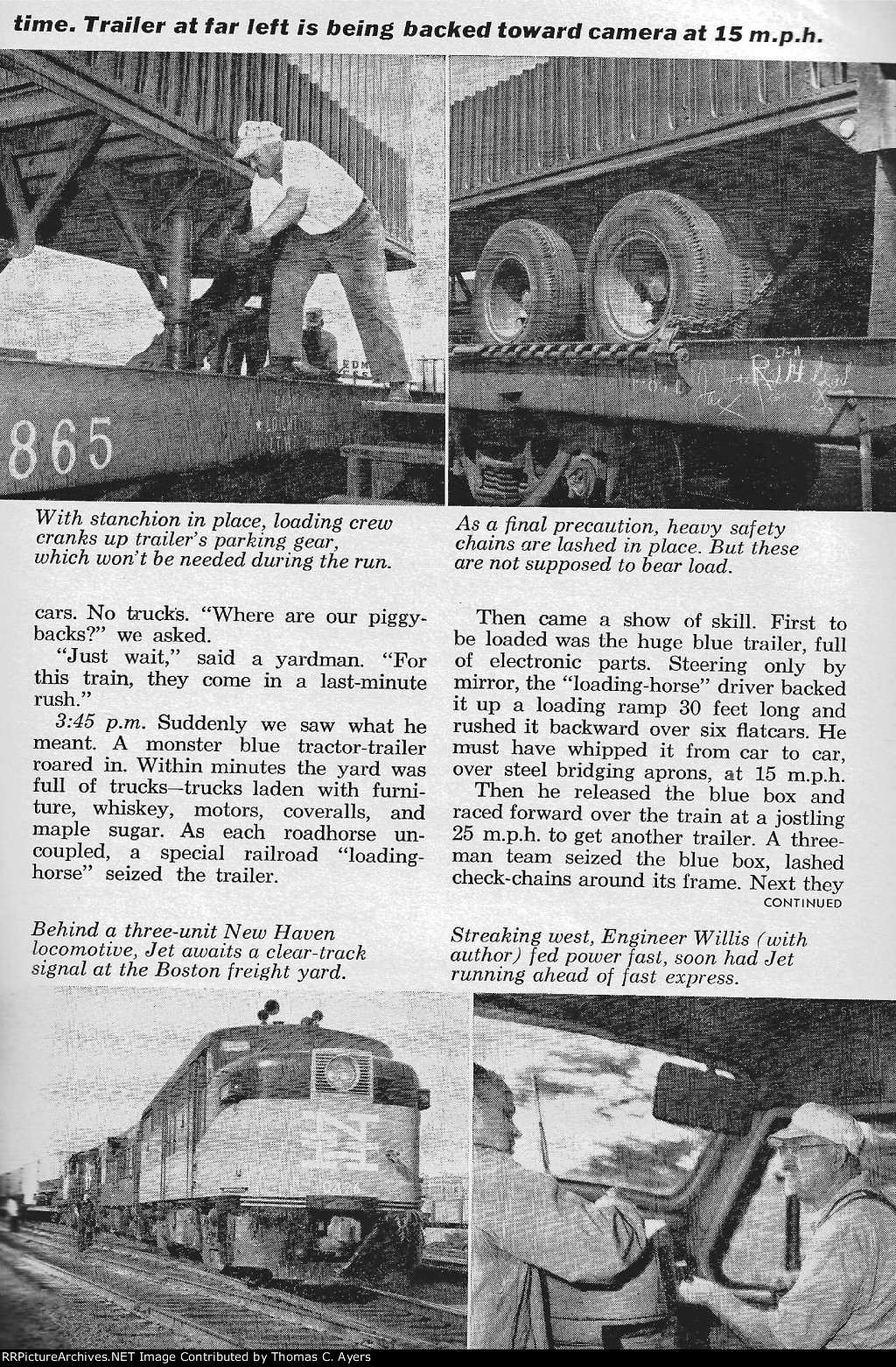 "Record-Breaking Ride On New Super-Freight," Page 93, 1961